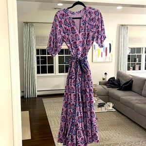 Printfresh Gorgeous eyelet in lilac with floral detail! Pockets Contrast Belt